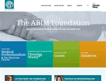 Tablet Screenshot of abimfoundation.org